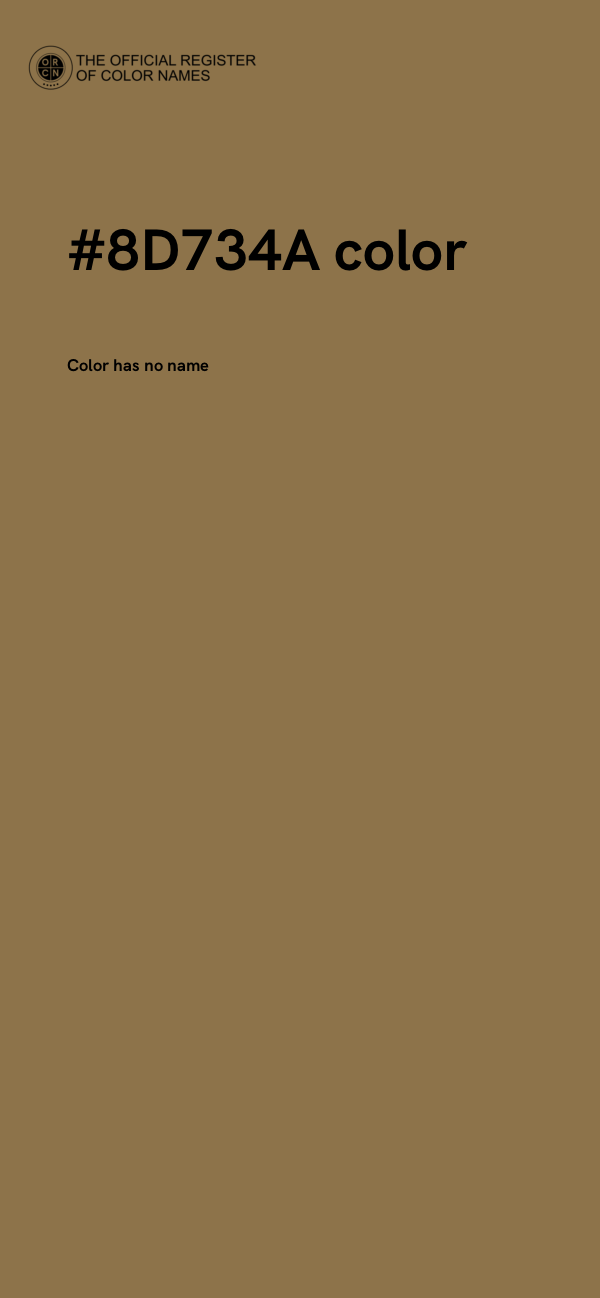 #8D734A color image