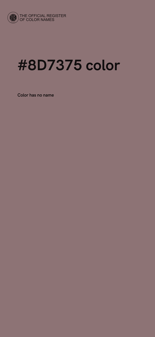 #8D7375 color image