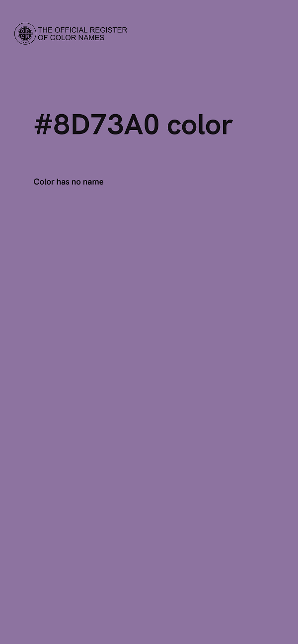 #8D73A0 color image