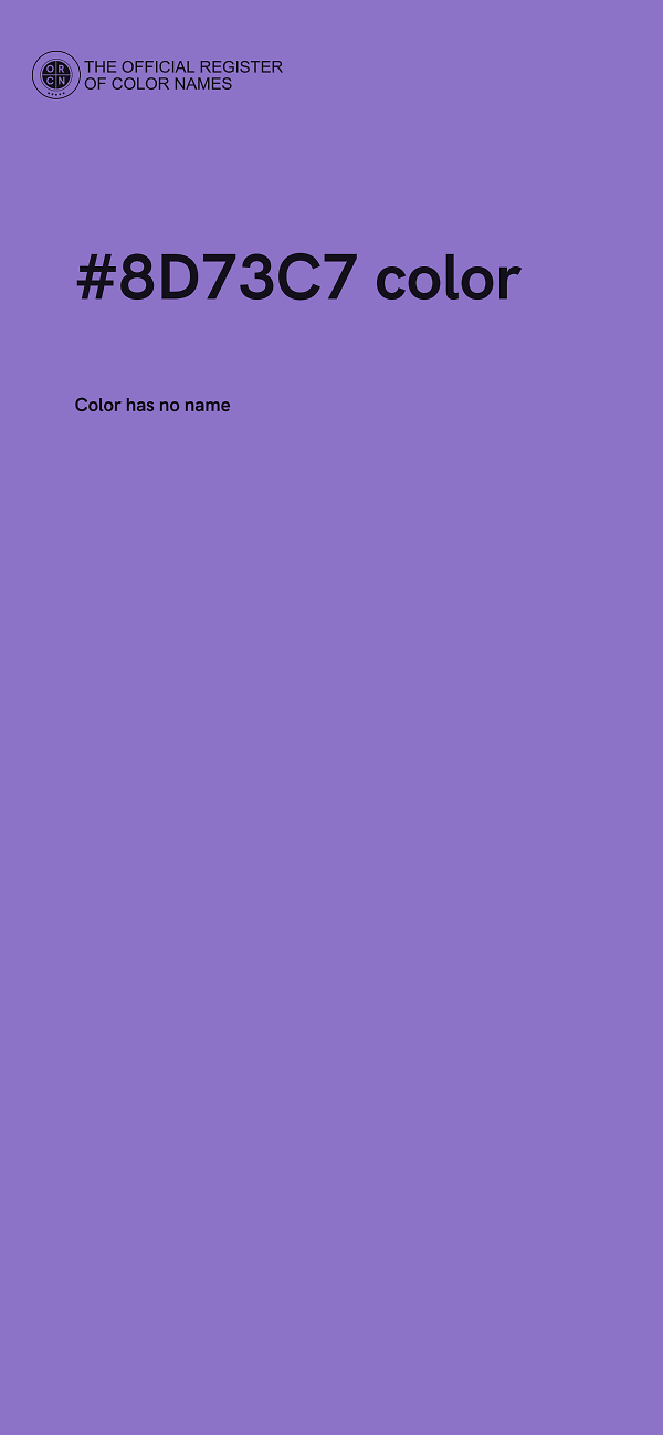 #8D73C7 color image