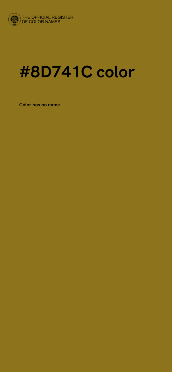 #8D741C color image