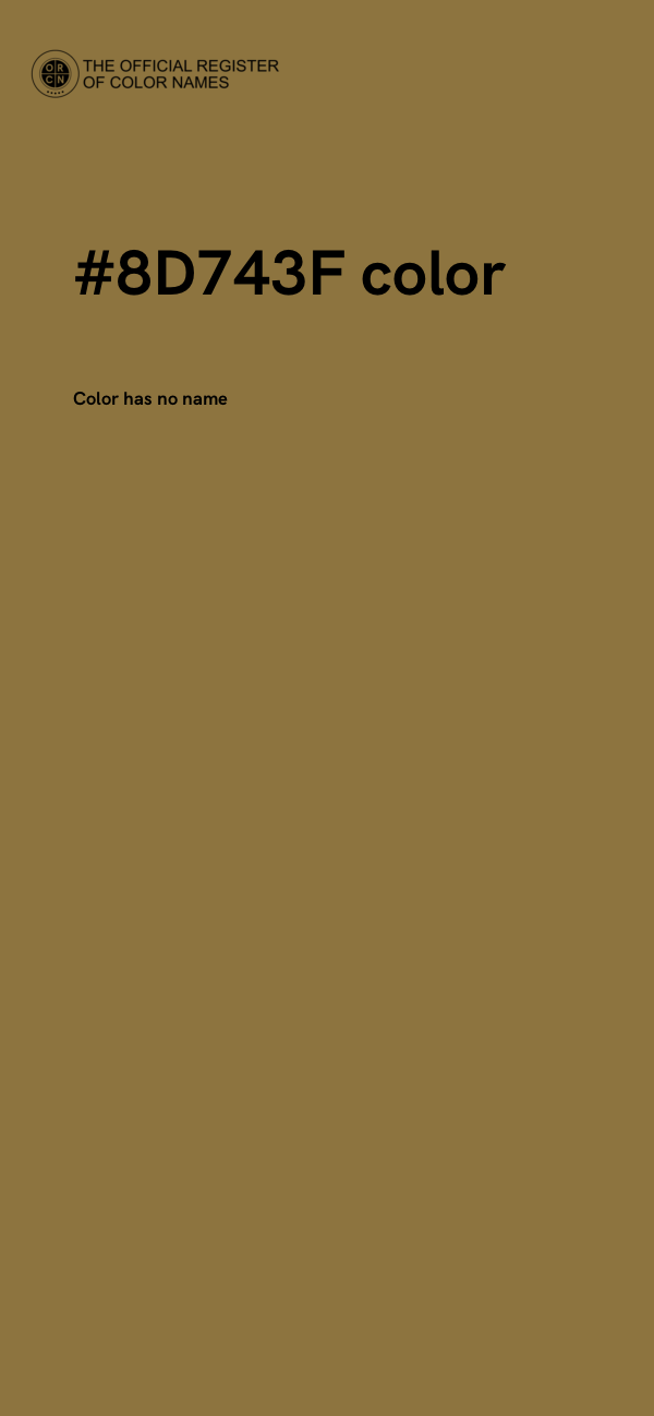 #8D743F color image