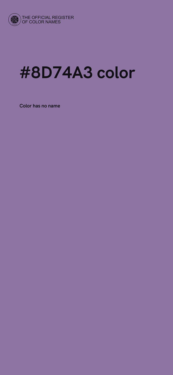 #8D74A3 color image