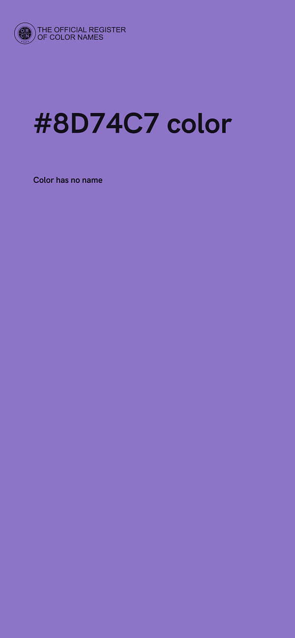 #8D74C7 color image