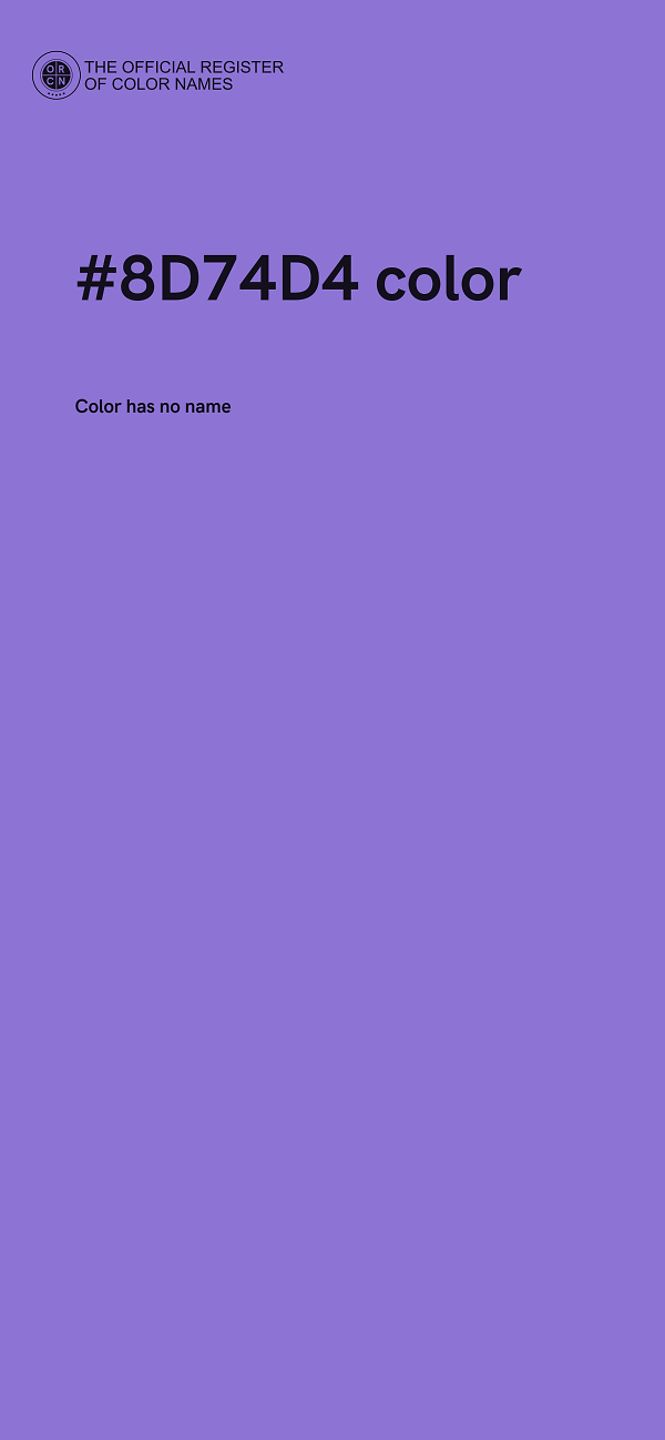 #8D74D4 color image