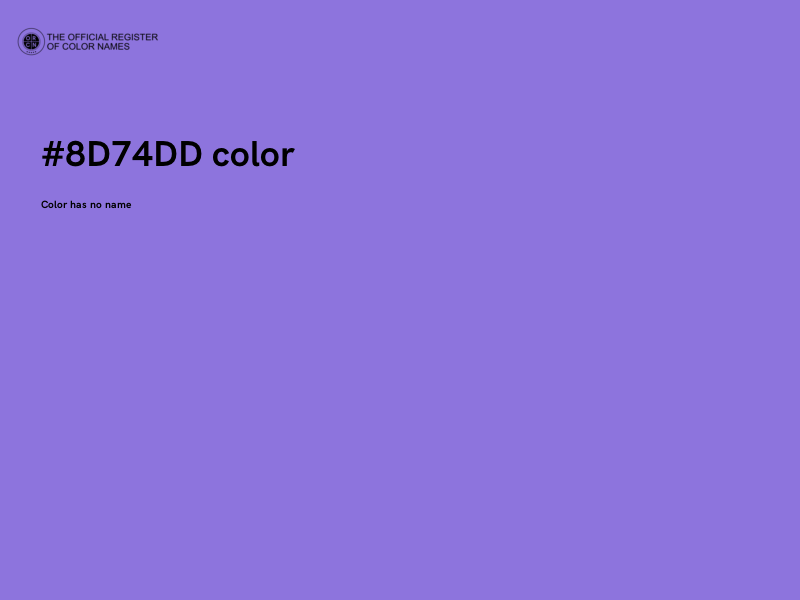 #8D74DD color image