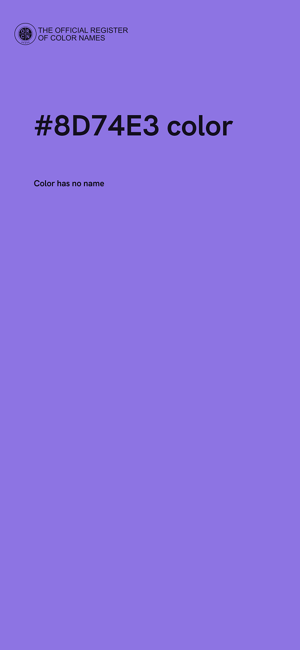 #8D74E3 color image