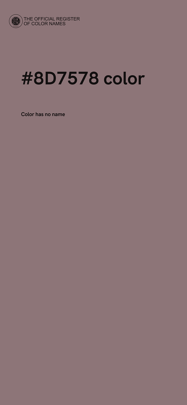 #8D7578 color image