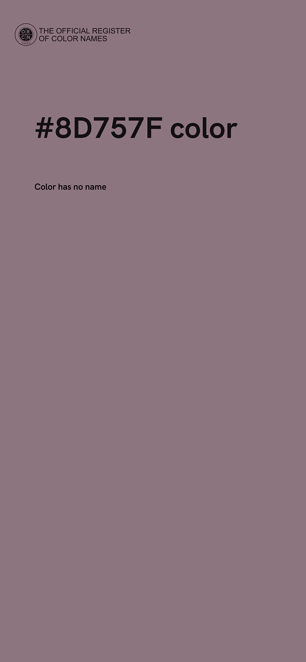#8D757F color image
