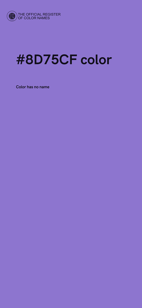 #8D75CF color image
