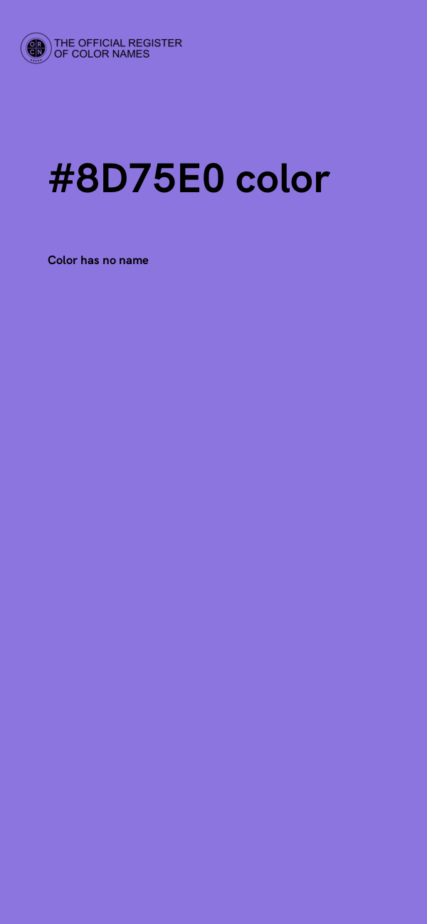 #8D75E0 color image