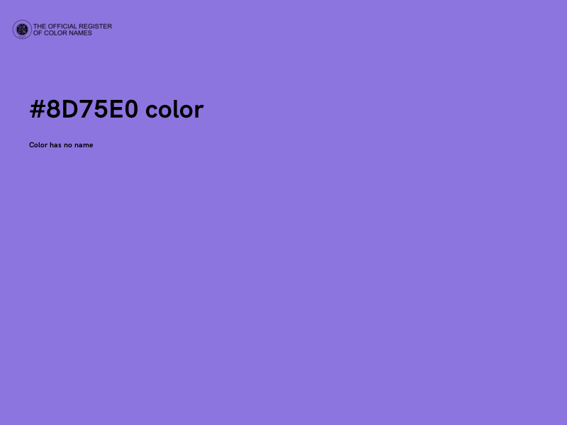 #8D75E0 color image