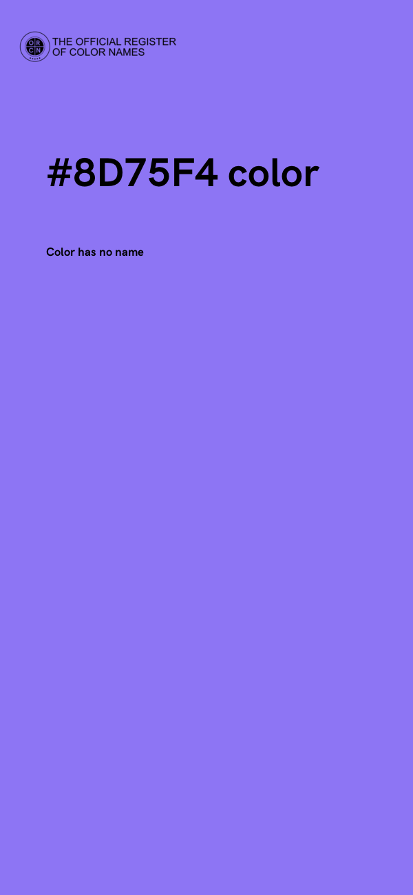 #8D75F4 color image