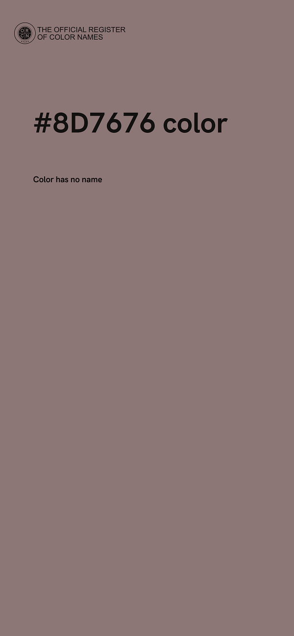 #8D7676 color image