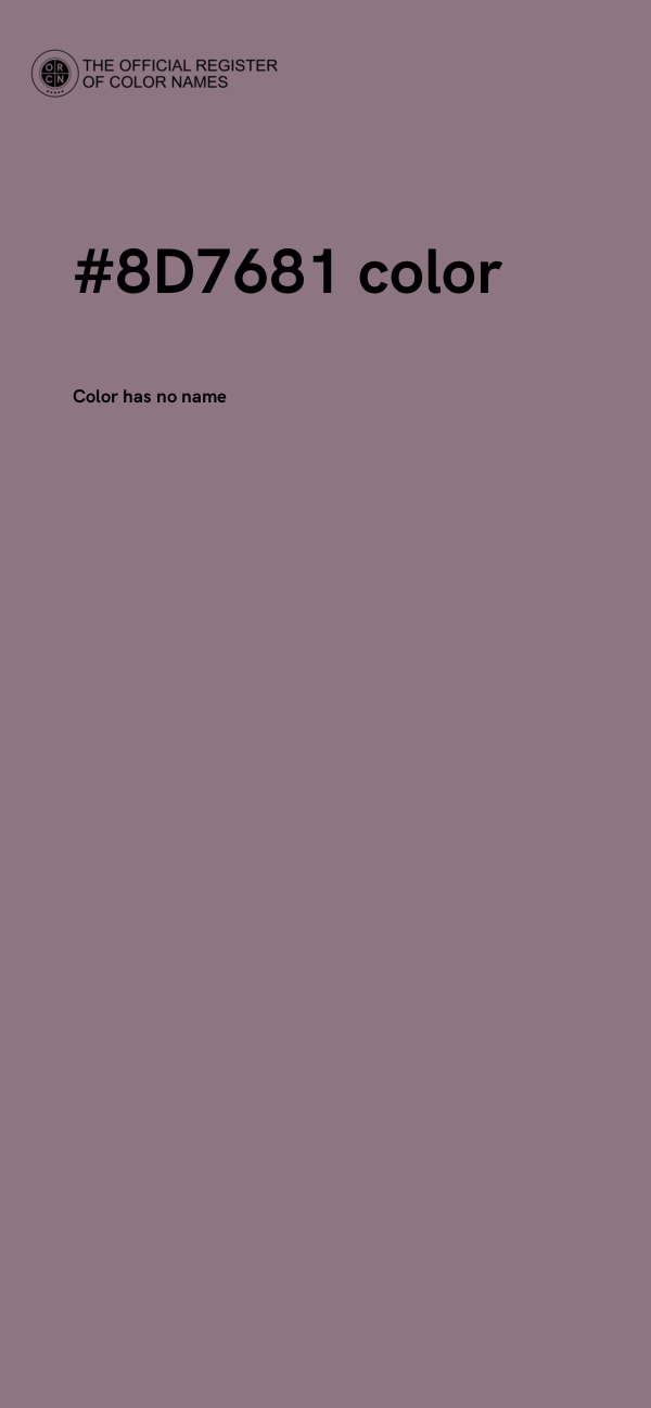 #8D7681 color image
