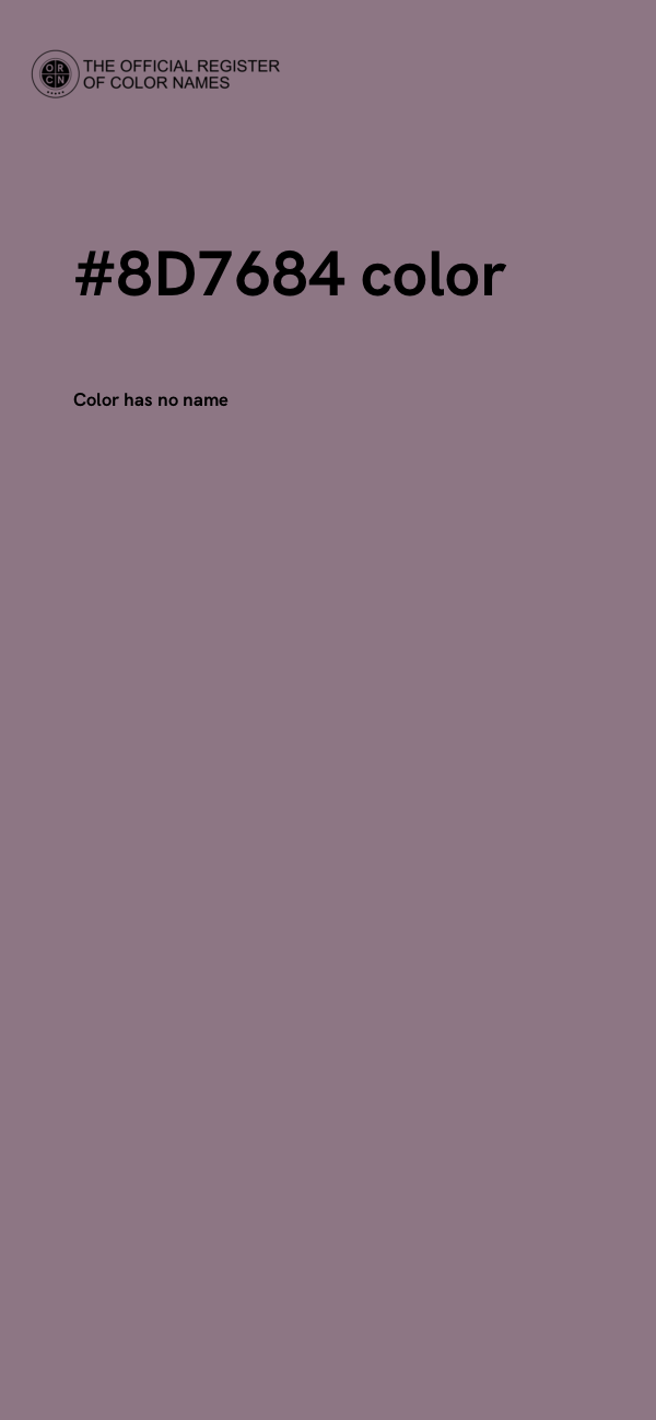 #8D7684 color image