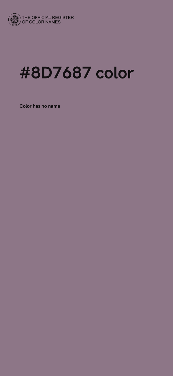 #8D7687 color image