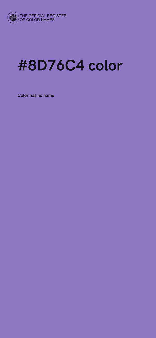 #8D76C4 color image