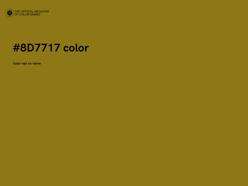 #8D7717 color image