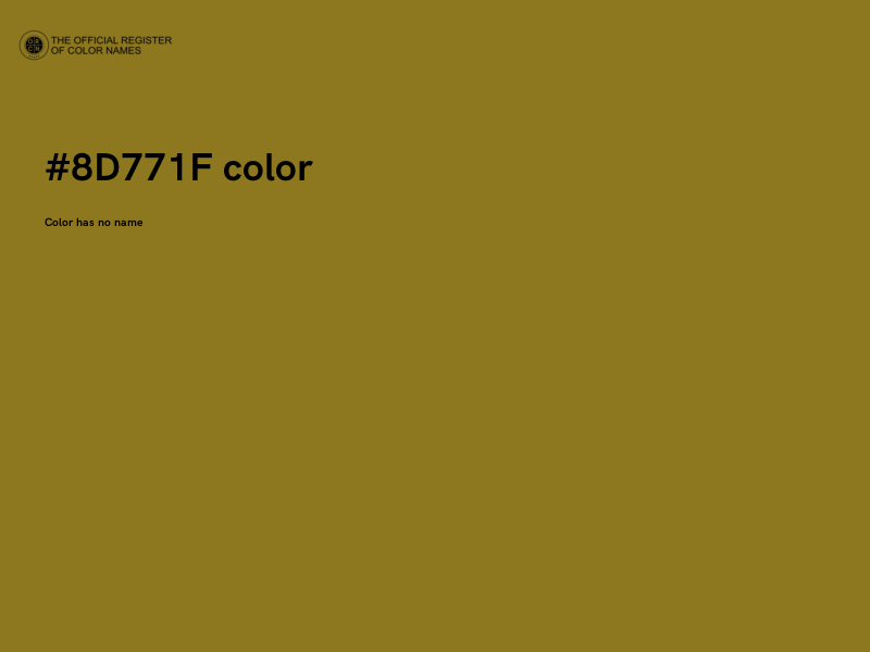 #8D771F color image