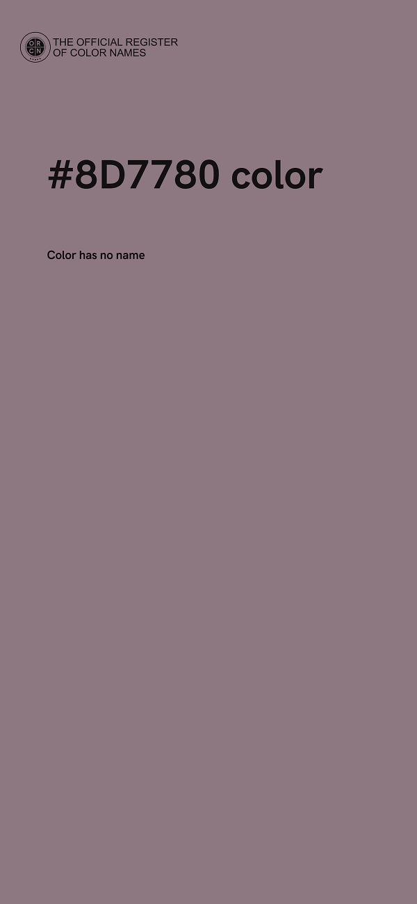 #8D7780 color image