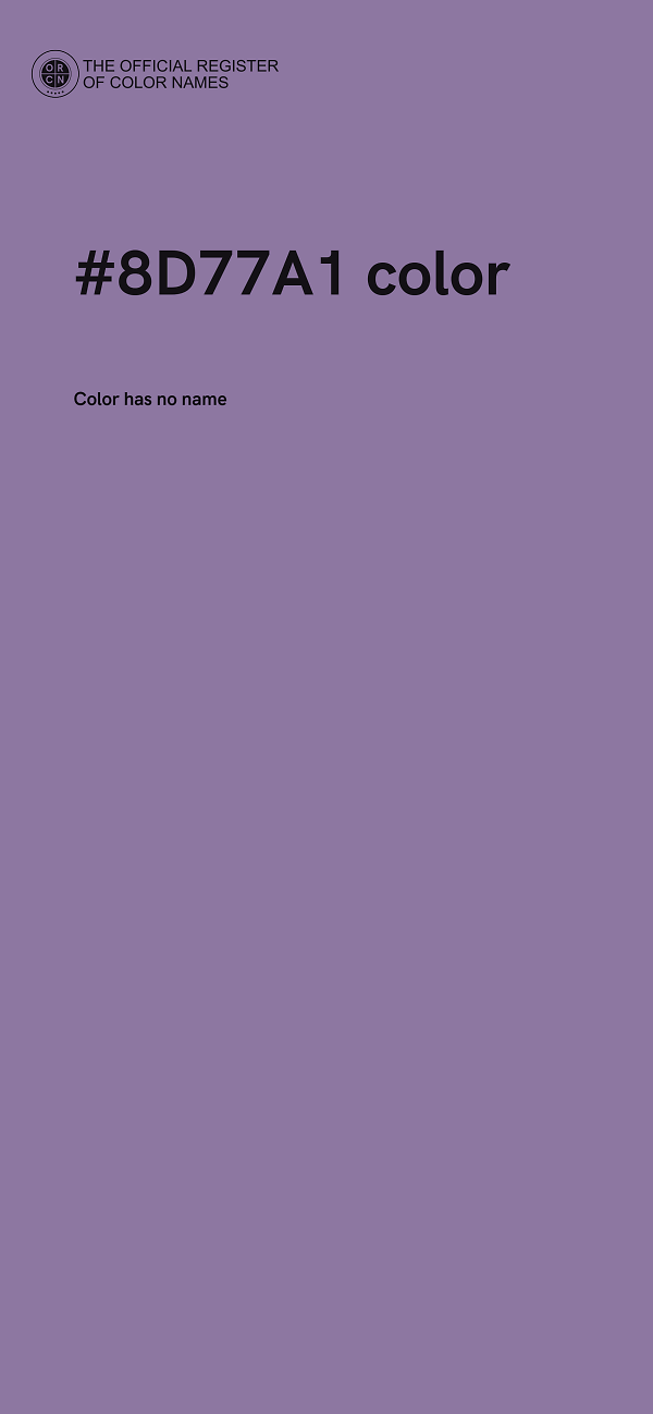 #8D77A1 color image