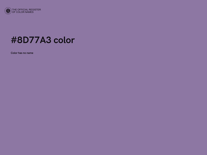 #8D77A3 color image