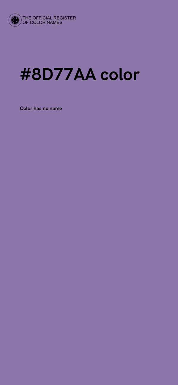 #8D77AA color image