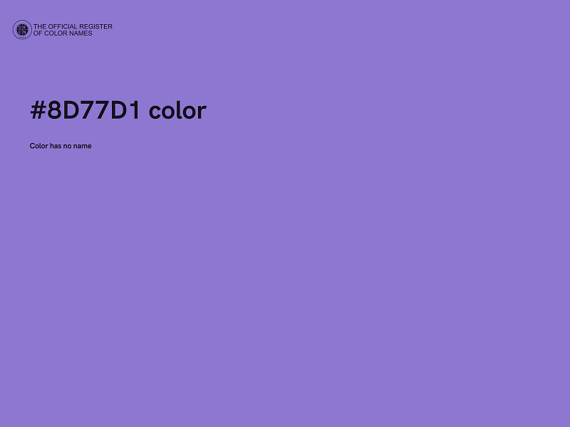 #8D77D1 color image