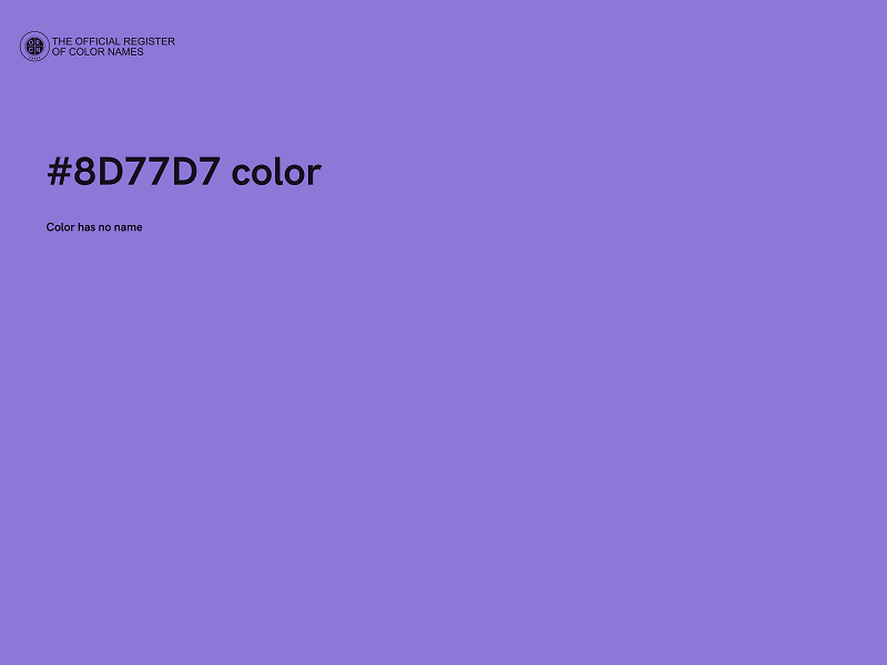 #8D77D7 color image