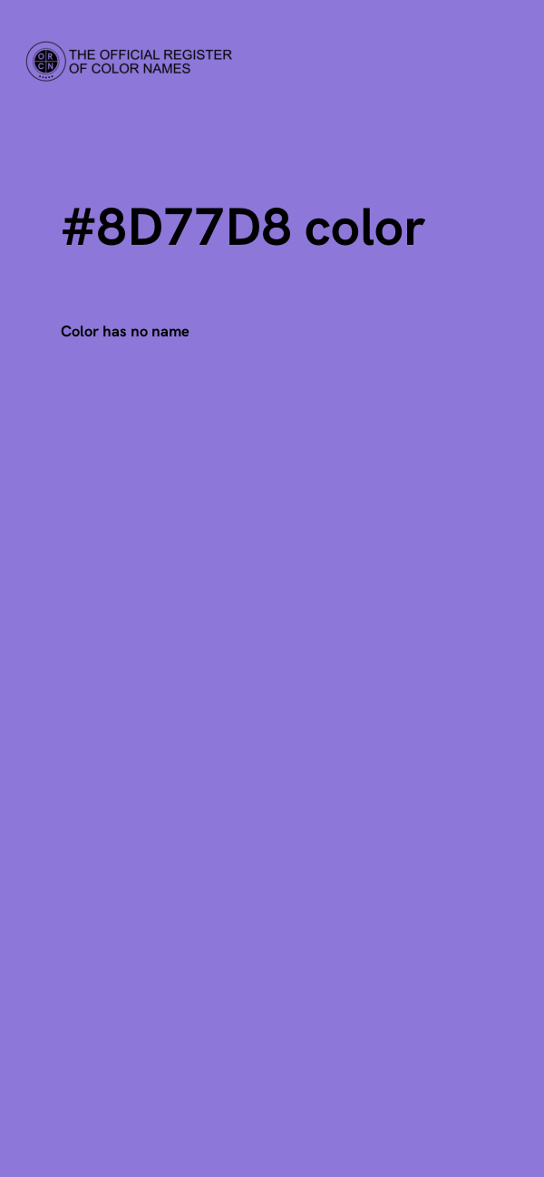 #8D77D8 color image