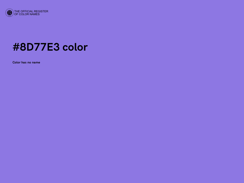 #8D77E3 color image