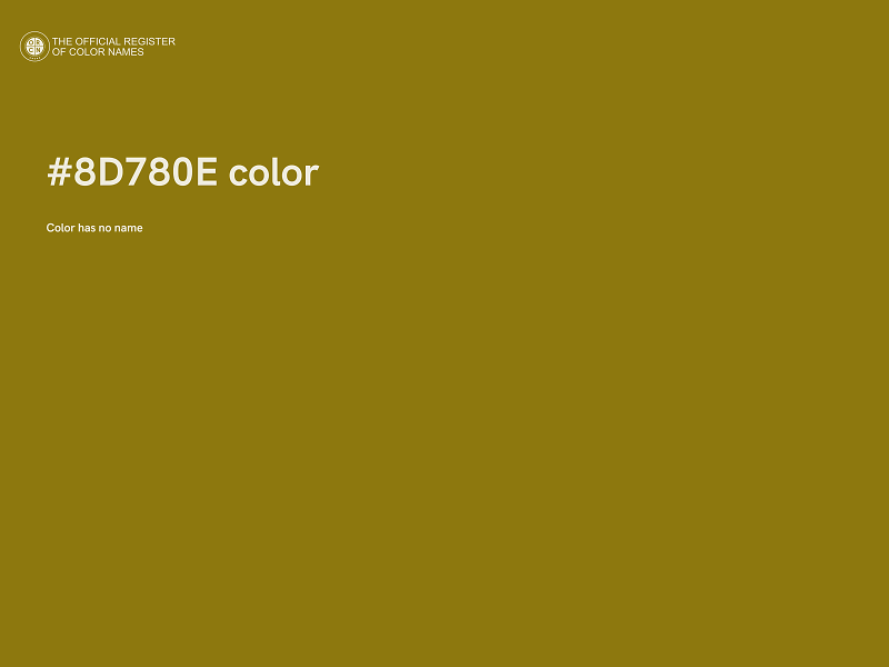 #8D780E color image