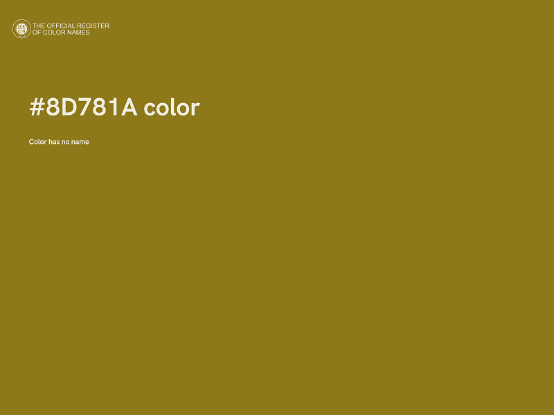 #8D781A color image
