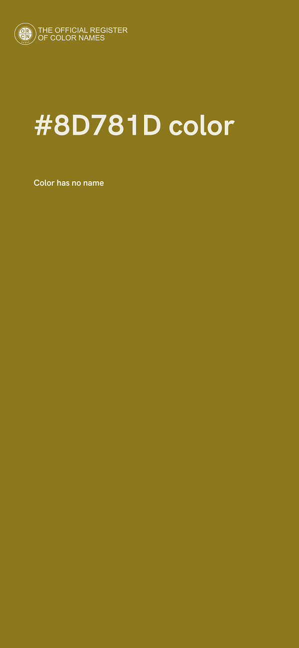 #8D781D color image