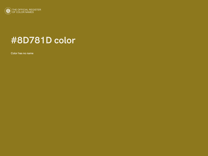 #8D781D color image