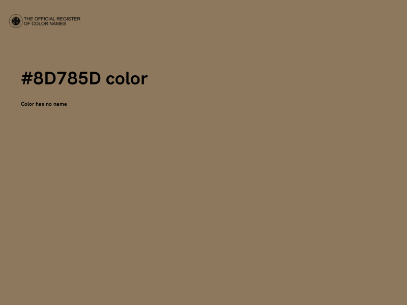 #8D785D color image