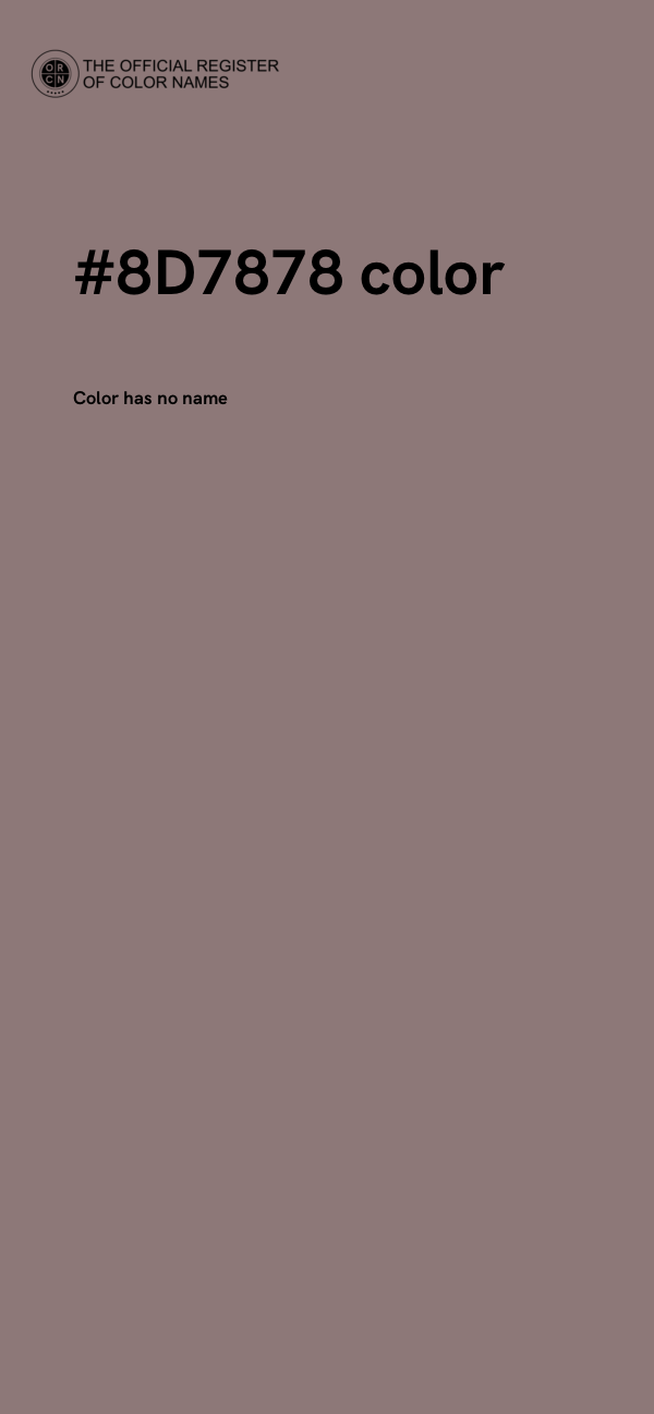 #8D7878 color image