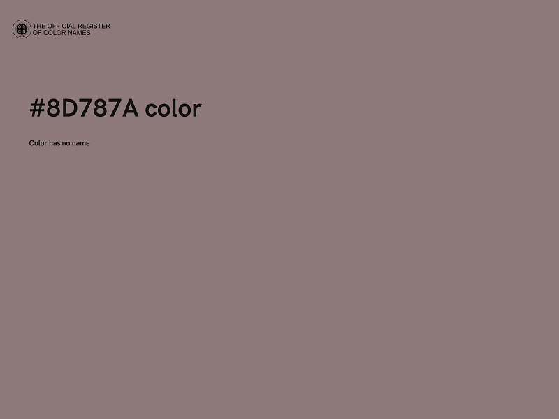 #8D787A color image