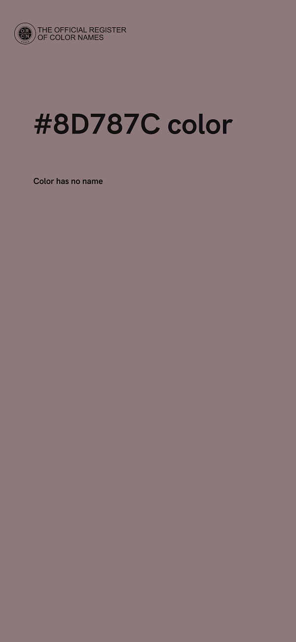 #8D787C color image