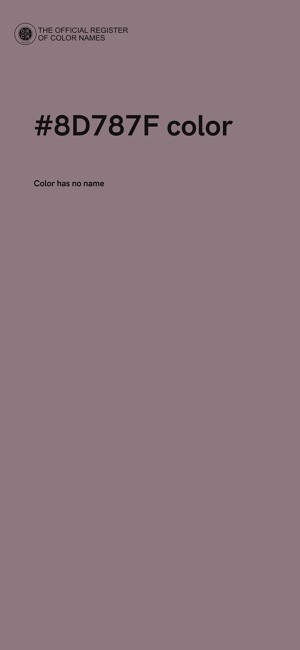 #8D787F color image