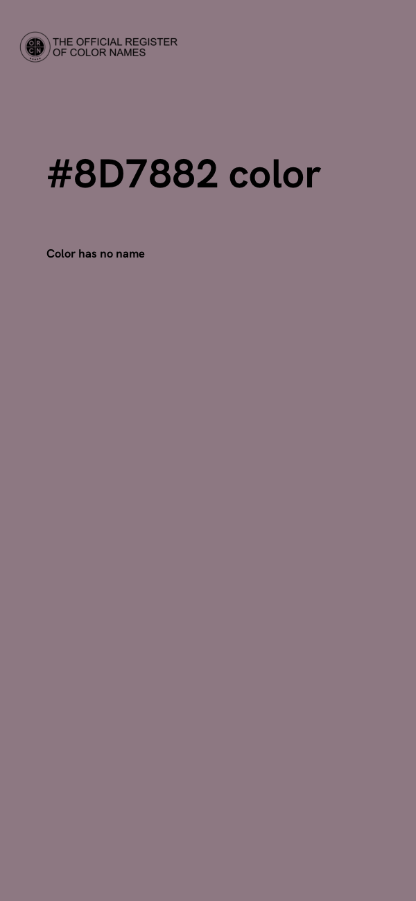 #8D7882 color image