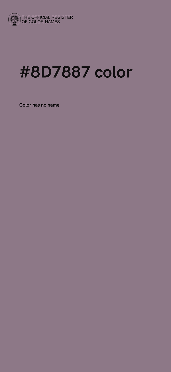 #8D7887 color image