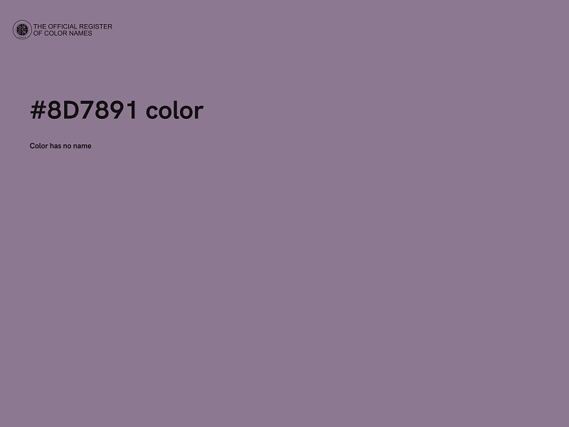 #8D7891 color image