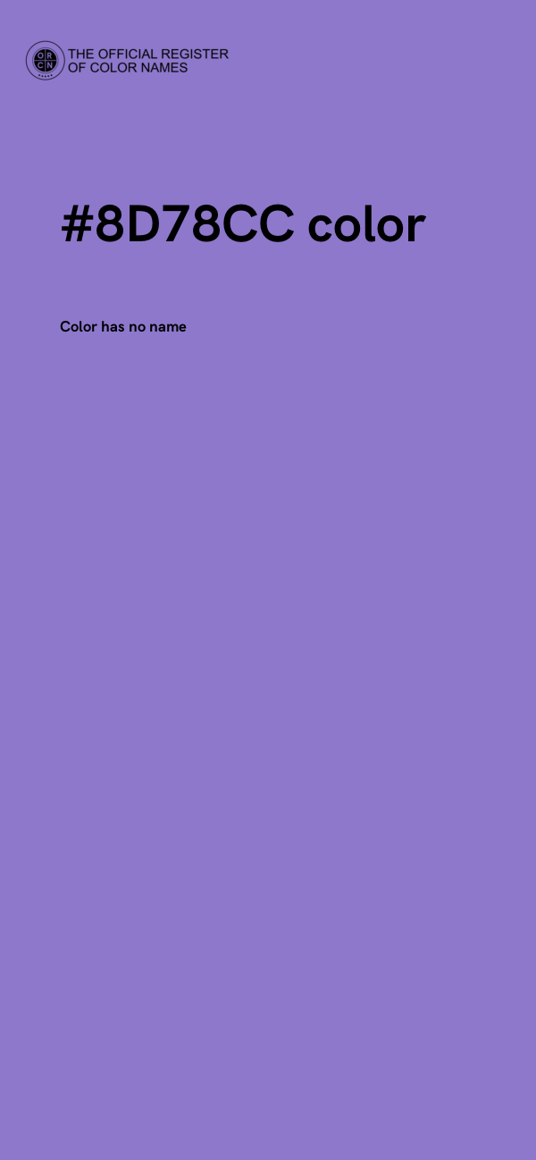 #8D78CC color image