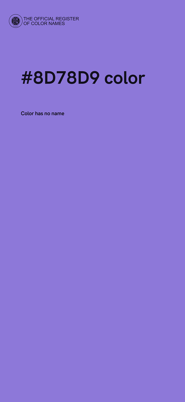 #8D78D9 color image