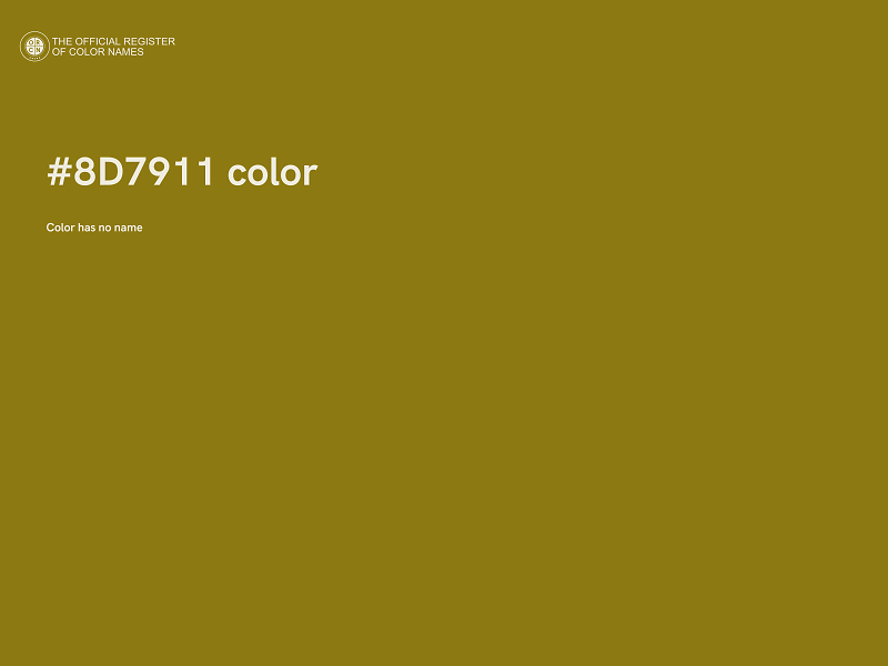 #8D7911 color image