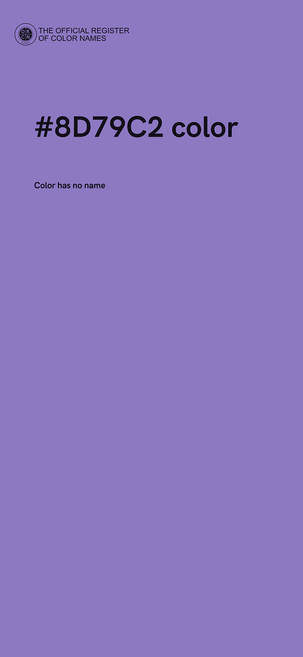 #8D79C2 color image