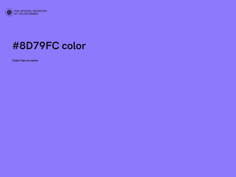 #8D79FC color image