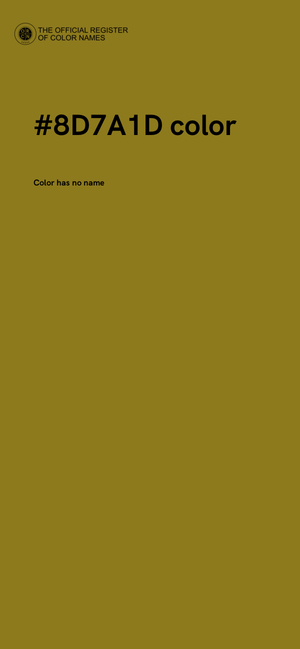 #8D7A1D color image